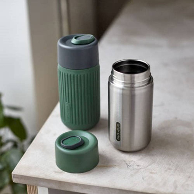 Kubek podróżny szklany Black + Blum - olive