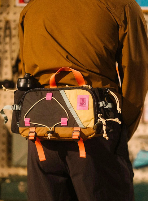Torba biodrowa Topo Designs Mountain Hydro Hip Pack - mustard / forest