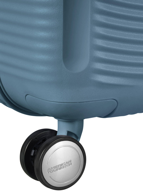 Walizka duża poszerzana American Tourister Soundbox - stone blue