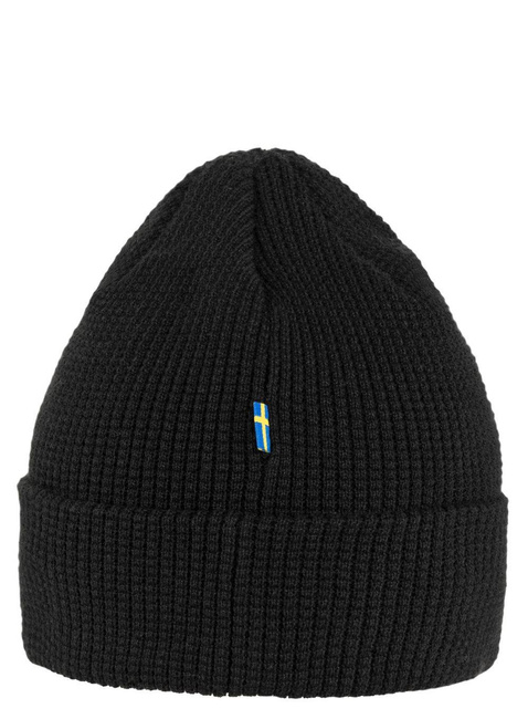 Czapka dzianinowa Fjallraven Tab Hat - black