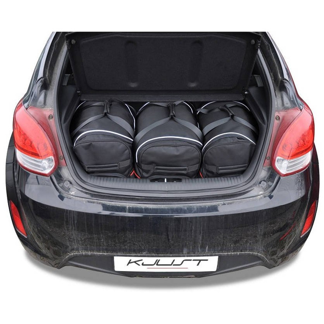 HYUNDAI VELOSTER COUPE 2011-2014 TORBY DO BAGAŻNIKA 3 SZT