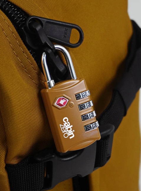 Kłódka szyfrowa do bagażu CabinZero TSA Travel Lock - orange chill