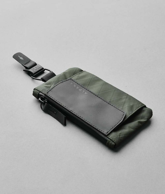 Portfel saszetka Alpaka Zip Pouch Coin - dark green