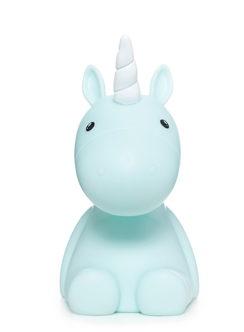Lampka nocna na baterie Dhink Jednorożec - sky blue