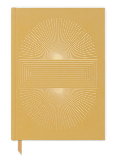 Notatnik z kieszenią Designworks Ink 160 stron Hard Cover Suede Cloth Journal - sun block