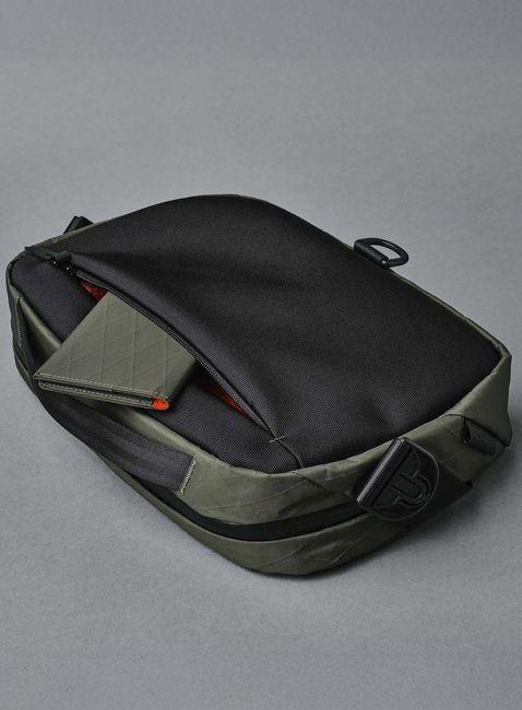Torba na ramię crossbody Alpaka Go Sling X-Pac® - dark green