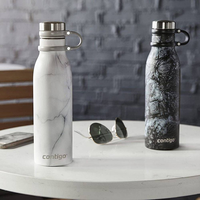 Butelka termiczna Contigo Matterhorn Couture 590 ml - white marble