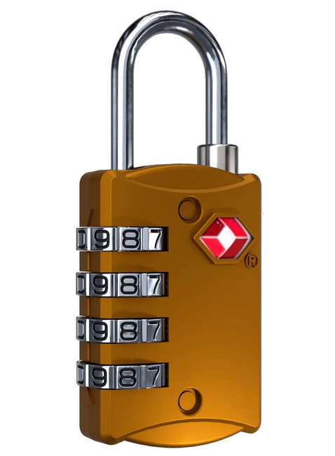 Kłódka szyfrowa do bagażu CabinZero TSA Travel Lock - orange chill