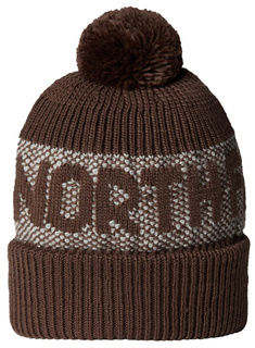 Czapka zimowa The North Face Retro Cabin Beanie - smokey brown / white dune