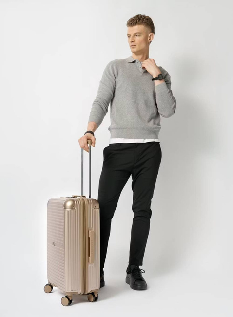 Walizka średnia Puccini Dallas - szampański