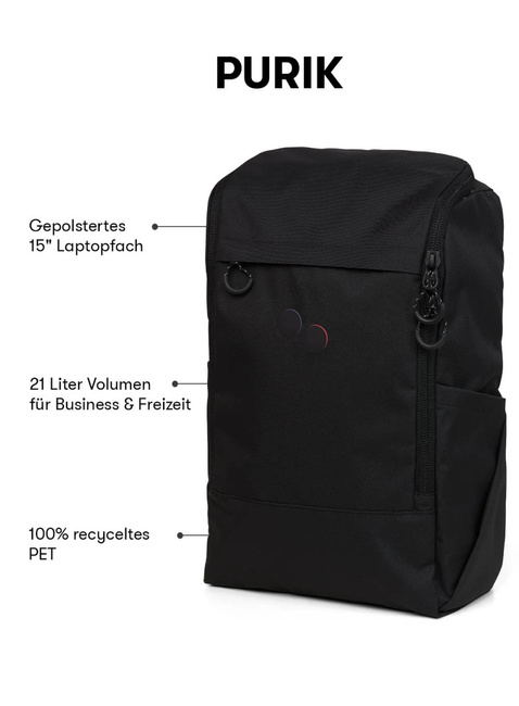 Plecak na laptopa Pinqponq Purik Backpack - rooted black