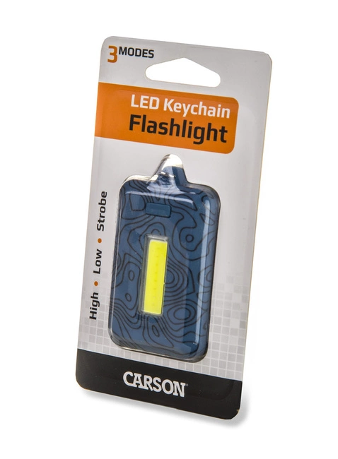 Latarka LED z brelokiem do kluczy Carson COB Keychain Flashlight - blue