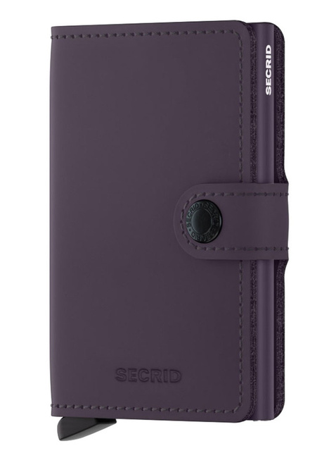 Kompaktowy portfel RFID Secrid Miniwallet Matte - dark purple