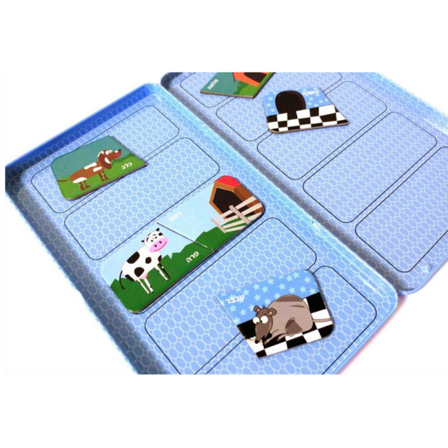 Podróżna gra magnetyczna Puzzle Zwierzęta i ich domy The Purple Cow