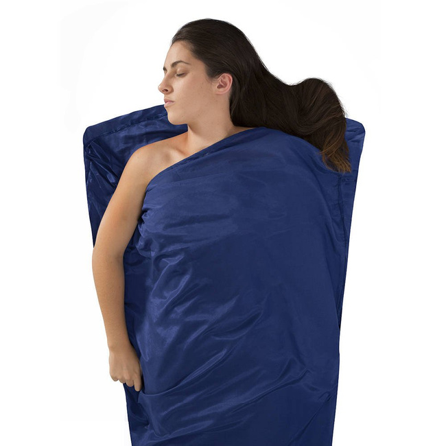 Prześcieradło Silk Cotton Liner Mummy Sea to Summit - navy