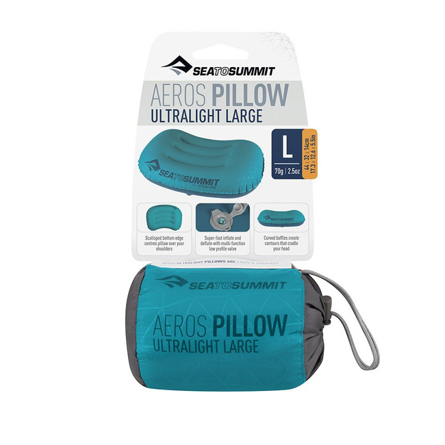 Poduszka Sea to Summit Aeros Ultralight Pillow Large - aqua