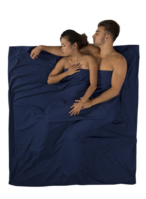 Prześcieradło Premium Cotton Double Sea to Summit - navy blue