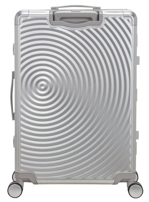 Walizka duża American Tourister Soundbox Alu - silver