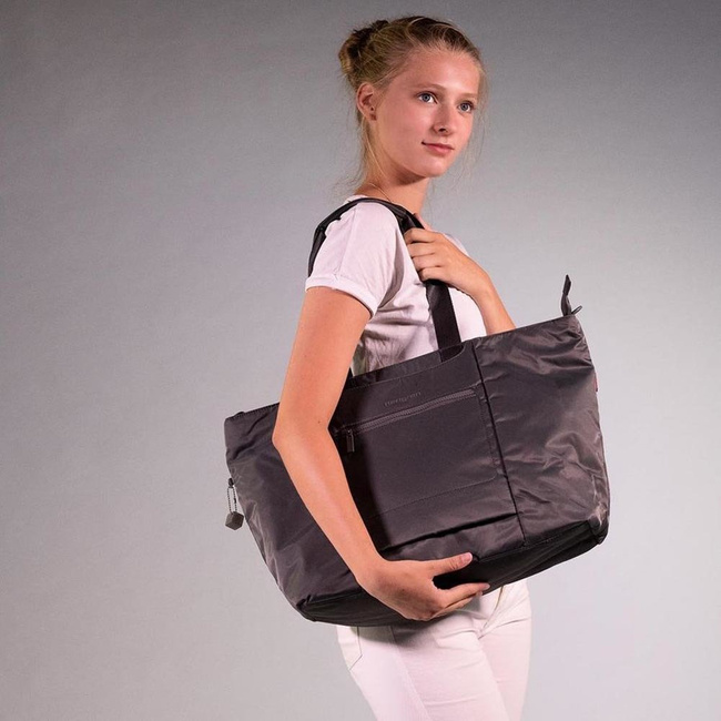 Zakupowa torba na ramię Hedgren Swing XL - tornado grey