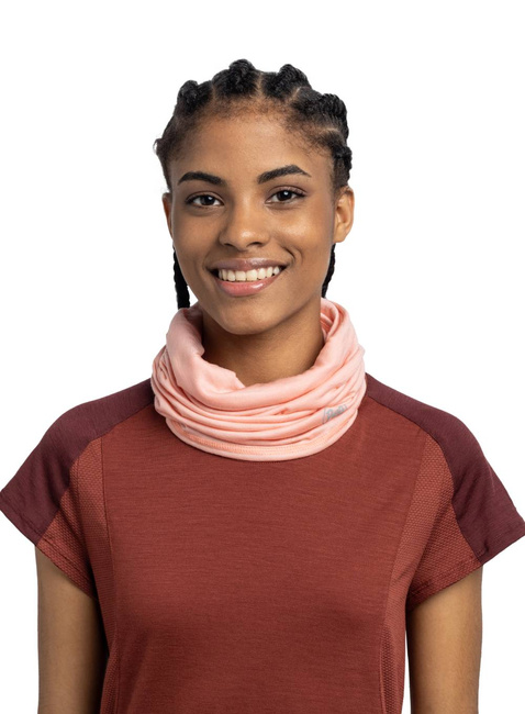 Chusta wielofunkcyjna Buff Merino Lightweight Neckwear - solid coral