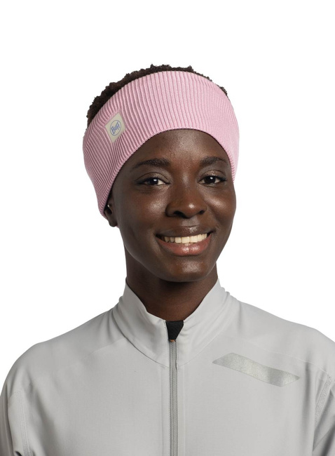 Opaska na głowę Buff CrossKnit Headband - solid camelia