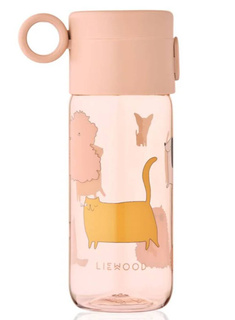 Butelka dziecięca na wodę Liewood Clemence Tritan Bottle 350 ml - cats and dogs / sandy