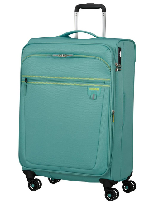 Walizka średnia American Tourister AeroSpin EXP - dusty turquoise