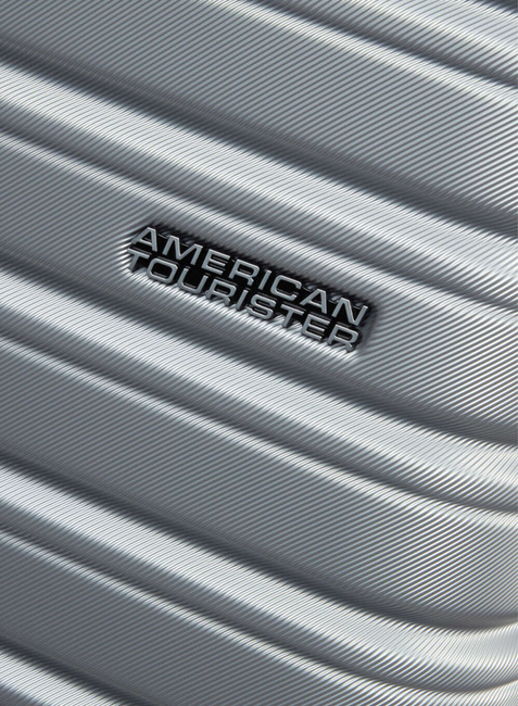 Walizka kabinowa American Tourister Flashline - sky silver