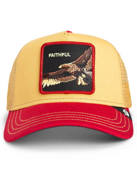 Czapka z daszkiem Goorin Bros The Faithful Eagle Trucker - gold / red