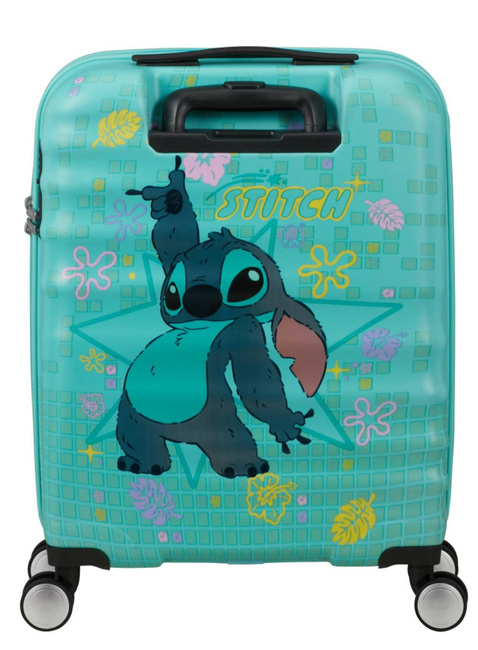 Walizka kabinowa American Tourister Wavebreaker Disney - Stitch flower