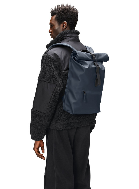 Plecak rowerowy Rains Rolltop Rucksack - navy