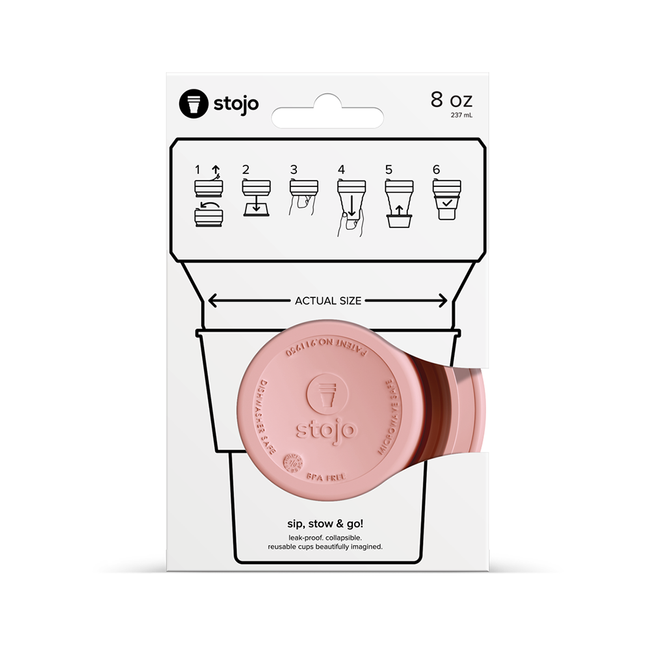 Składany kubek Mini 236 ml Stojo - carnation