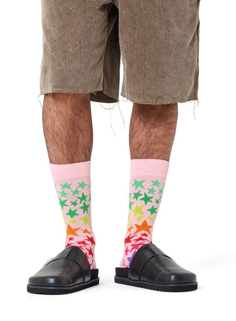 Skarpety unisex Happy Socks - pink / colorful star