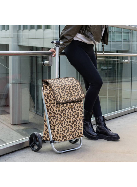 Wózek na zakupy Reisenthel Shopping Trolley - leo macchiato