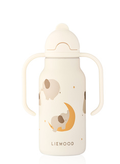 Butelka termiczna Liewood Kimmie Printed Bottle 250 ml - elephant / creme de la creme