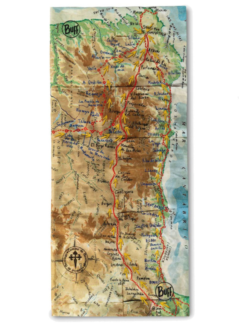 Chusta wielofunkcyjna Buff CoolNet UV® Neckwear - camino geo