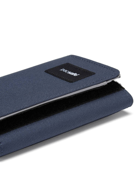 Portfel antykradzieżowy Pacsafe RFIDsafe Trifold Wallet - coastal blue