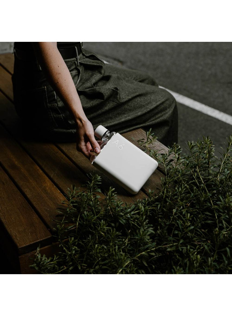 Wielorazowa butelka na wodę Memobottle Original A6 375 ml - cool grey