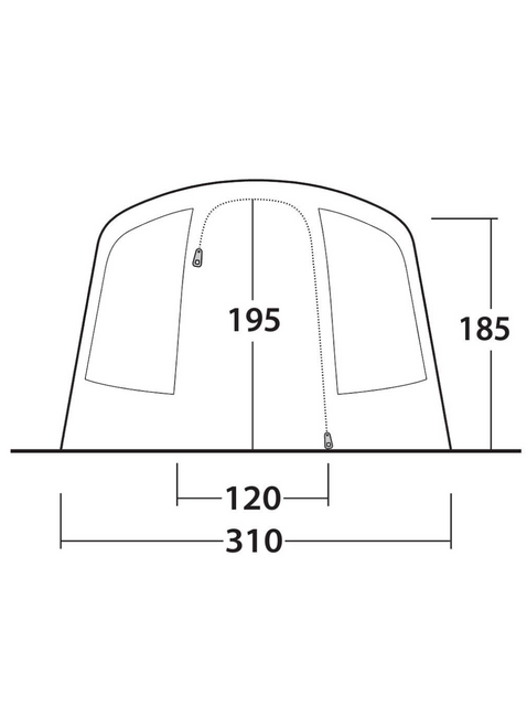 Namiot 5-osobowy dmuchany Outwell Moonhill 5 Air - navy night