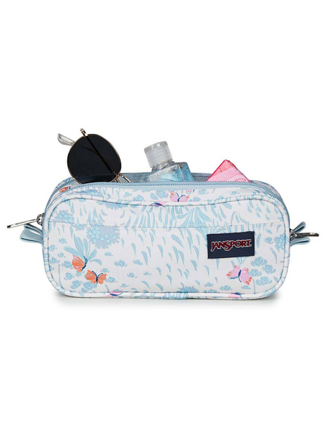 Piórnik dwukomorowy JanSport Large Accessory Pouch - fluttering fields