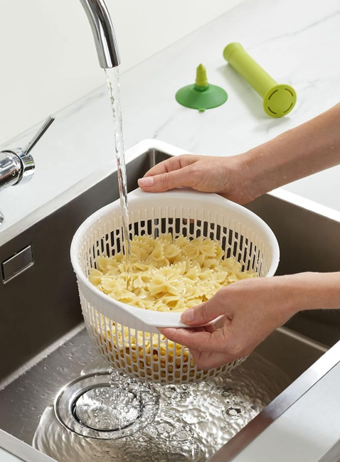 Sitko obrotowe Joseph Joseph Spindola™ In-sink Salad-spinning Colander - green