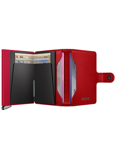 Portfel RFID Secrid Premium Miniwallet Emboss Diamond+ - red