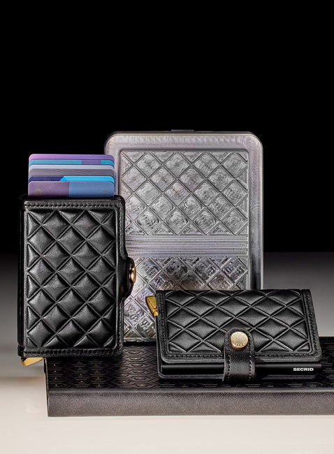 Portfel RFID Secrid Premium Miniwallet Emboss Diamond+ - black