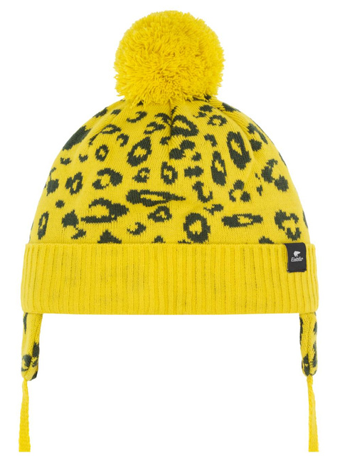 Czapka zimowa dziecięca Eisbar Lilie Ear Pompon Kids - yellow
