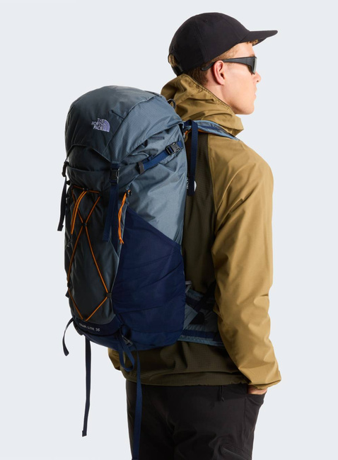 Plecak trekkingowy The North Face Trail Lite 36 - granite grey / summit navy / dust orange