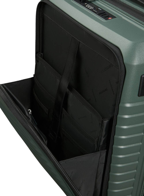 Walizka kabinowa z kieszenią na laptopa Samsonite Intuo EXP Easy Access - olive green