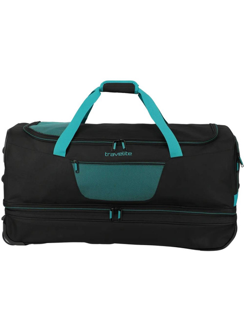 Torba podróżna poszerzana Travelite Basics L EXP - black / petrol
