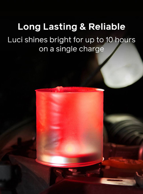 Lampka solarna BioLite Luci Emergency - red
