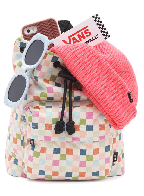 Plecak miejski mały Vans Seeker Mini - rose smoke checkerboard