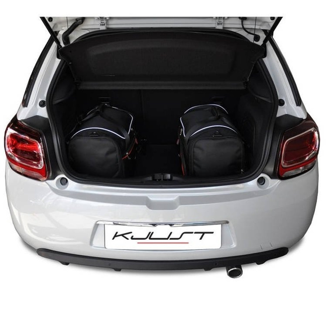 CITROEN DS3 HATCHBACK 2009-2016 TORBY DO BAGAŻNIKA 3 SZT